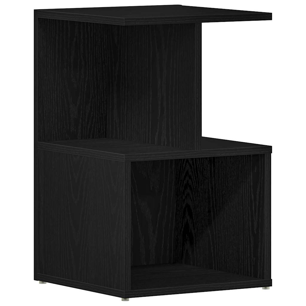 Bedside cabinets 2 pcs black oak 35 x 35 x 55 cm