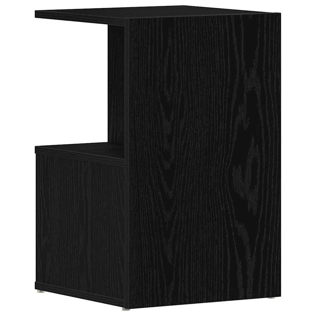 Bedside cabinets 2 pcs black oak 35 x 35 x 55 cm