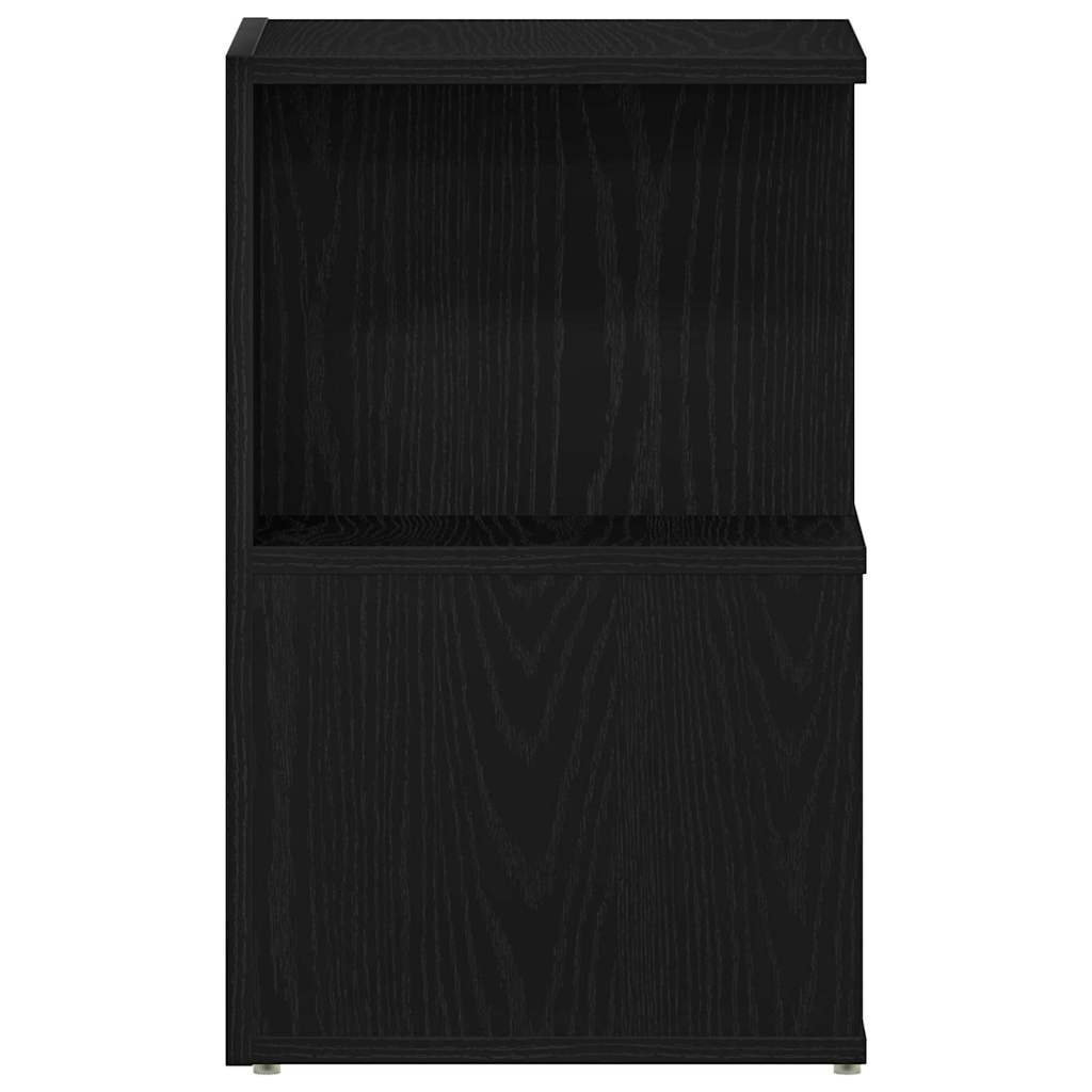 Bedside cabinets 2 pcs black oak 35 x 35 x 55 cm