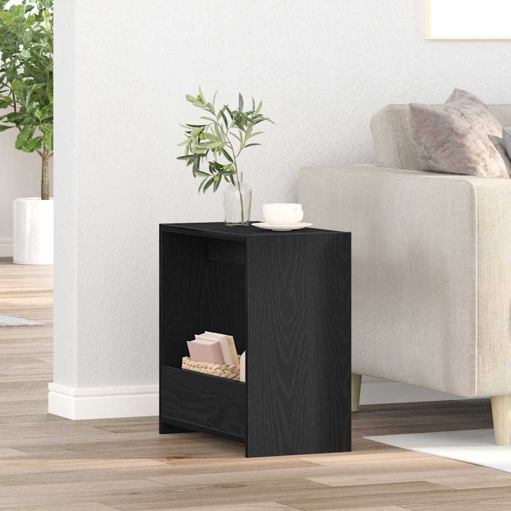 Šoninis stalas Juodas ąžuolas 50 x 26 x 50 cm Apdirbta mediena
