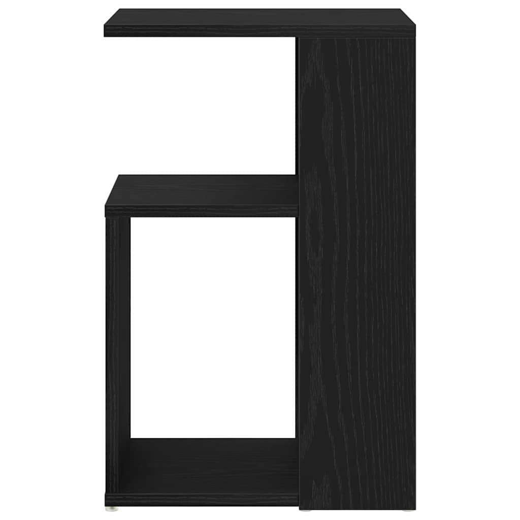 Side Table Black Oak 36 x 30 x 56 cm Engineered Wood