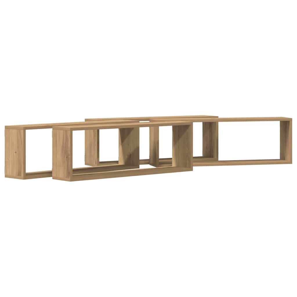 Sienas plaukts 4 gab. Ozols 80 x 15 x 26 cm