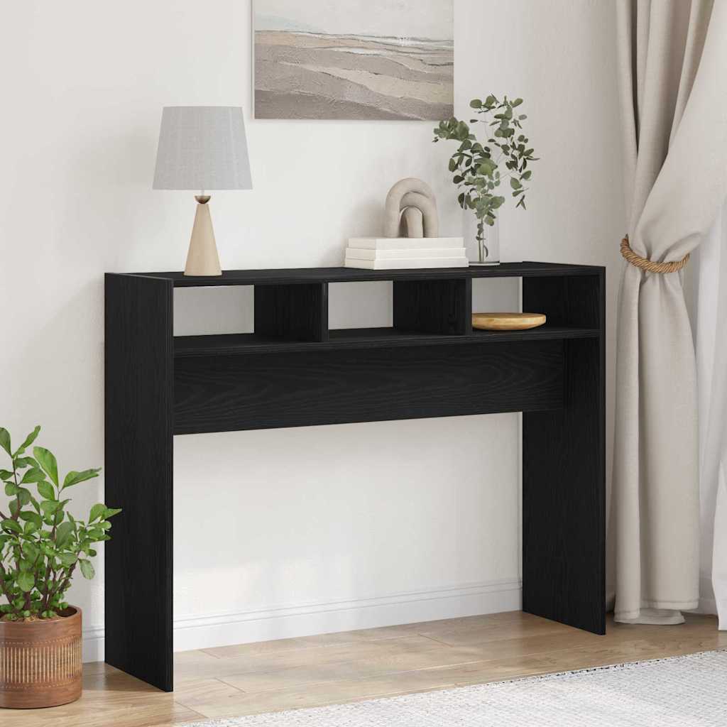 Konsoles galds melns ozols 105 x 30 x 80 cm