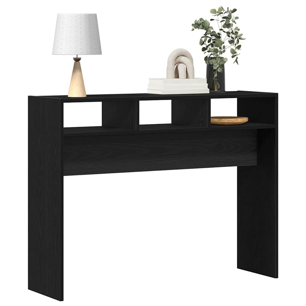 Konsoles galds melns ozols 105 x 30 x 80 cm