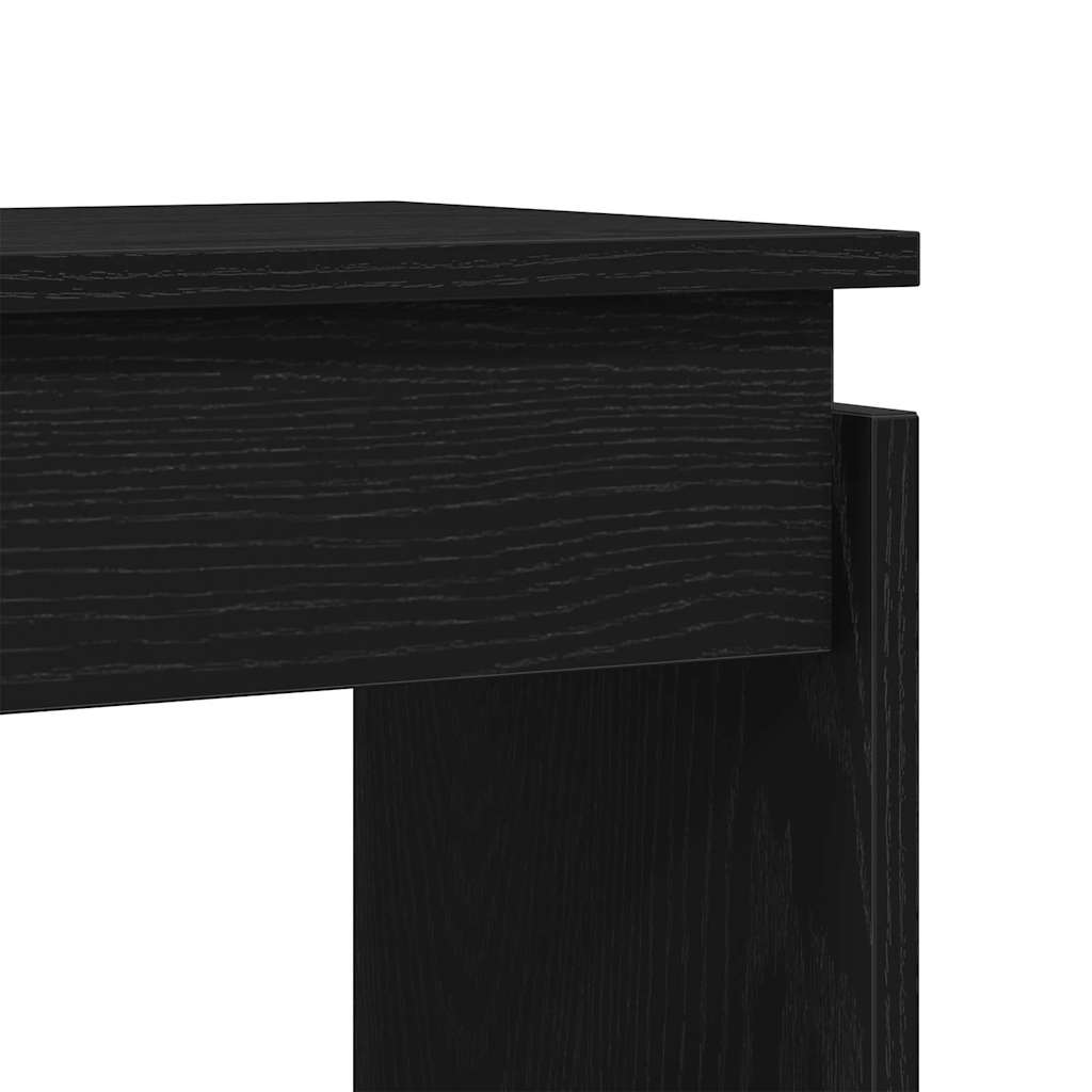 Console Table Black Oak 80 x 30 x 80 cm