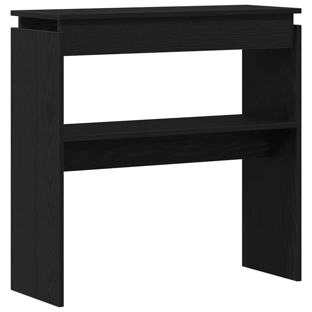 Console Table Black Oak 80 x 30 x 80 cm
