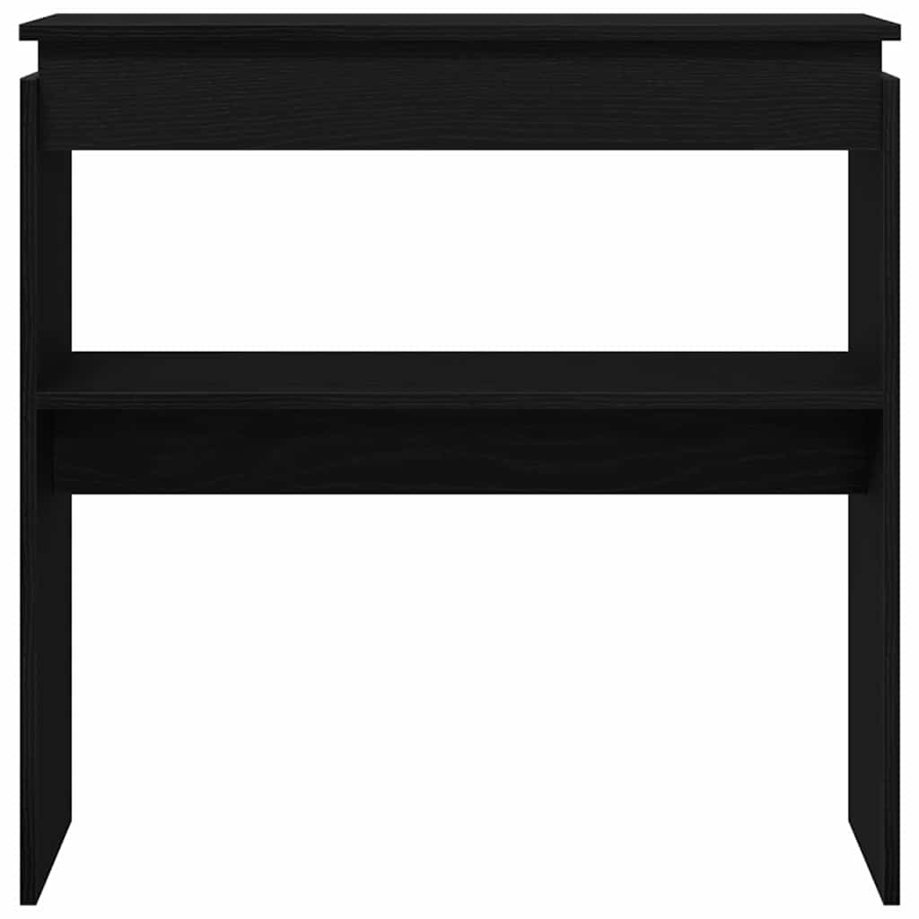 Console Table Black Oak 80 x 30 x 80 cm