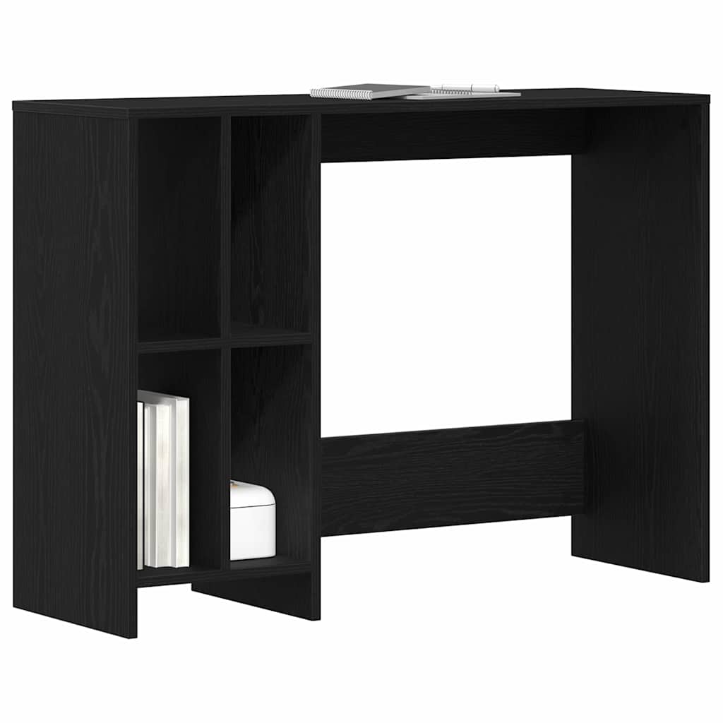 Juodas stalas 102,5x35x75 cm iš medžio