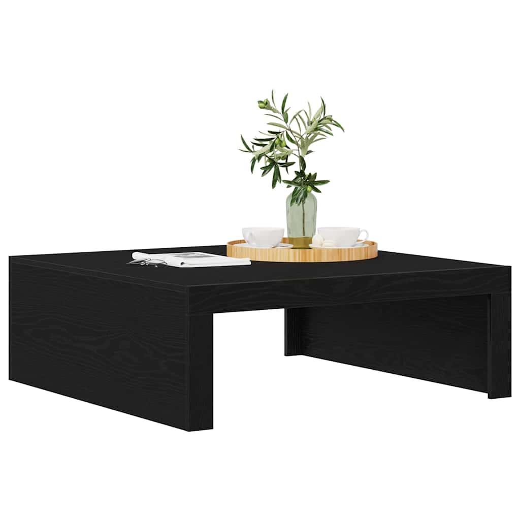 Coffee Table Black Oak 100 x 100 x 35 cm