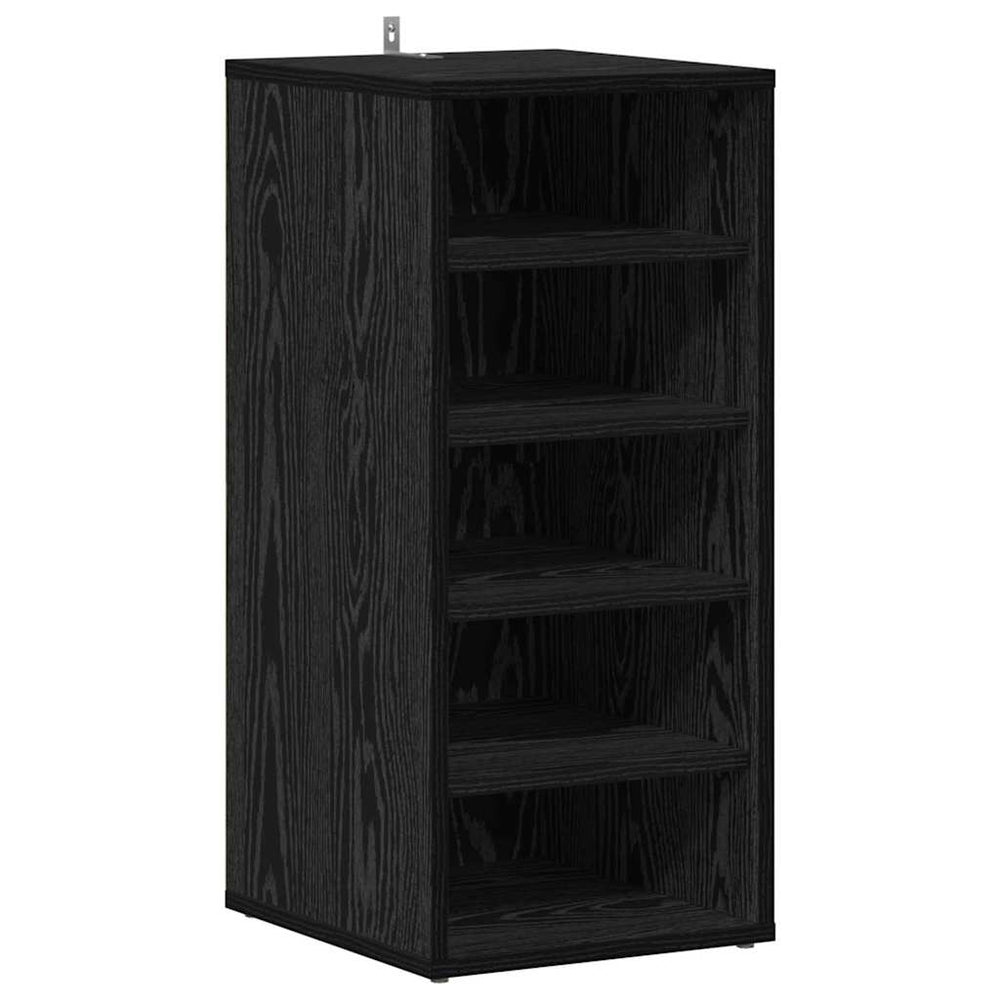 Shoe cabinet Black oak 32 x 35 x 70 cm Engineered wood