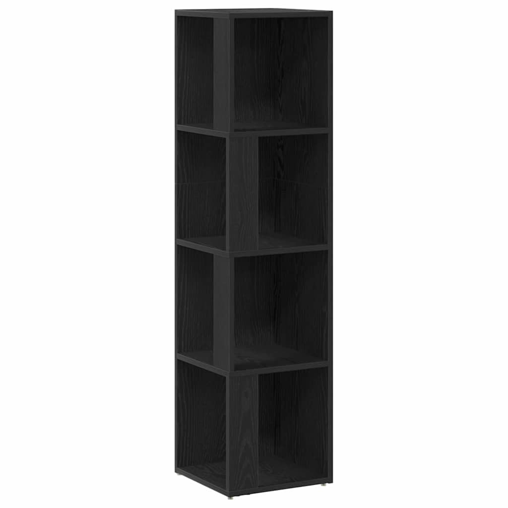 Juoda Lentyna 33x33x132 cm iš inžinerinės medienos