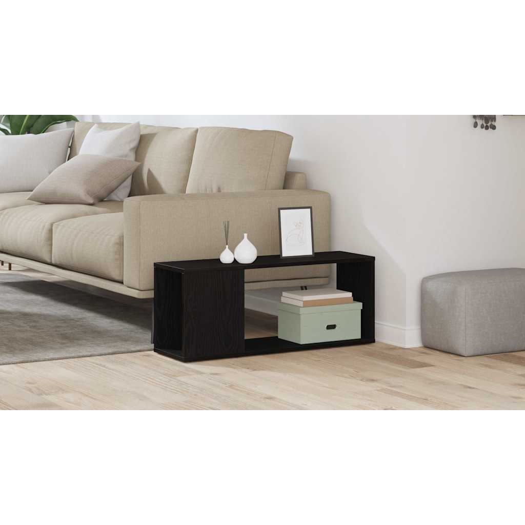 TV Cabinet Set Black Oak 80 x 24 x 32 cm