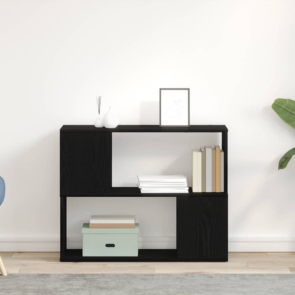 TV cabinet set Black oak 80 x 24 x 63 cm