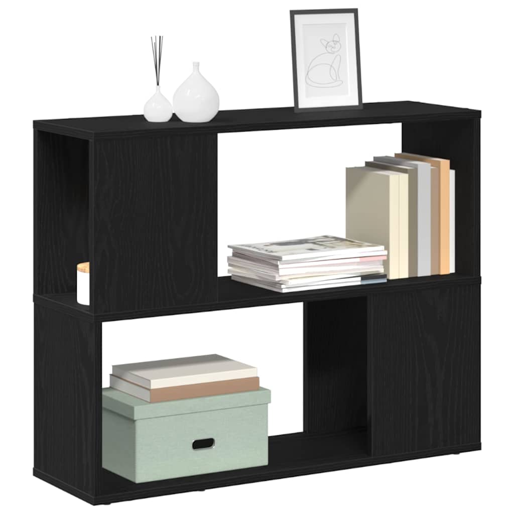 TV cabinet set Black oak 80 x 24 x 63 cm