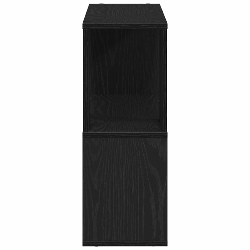 TV cabinet set Black oak 80 x 24 x 63 cm