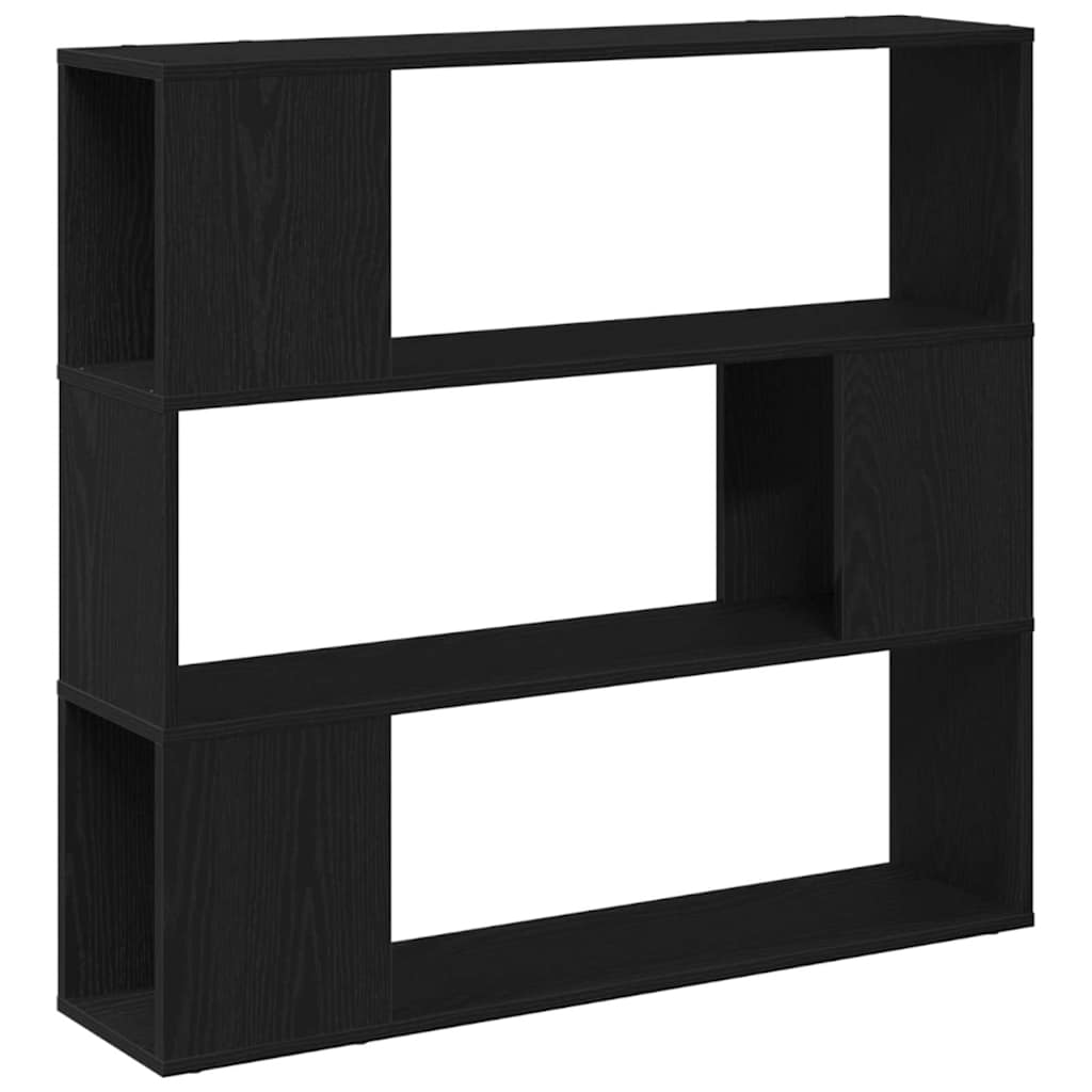 TV spintelių komplektas Juodas ąžuolas 100 x 24 x 94 cm