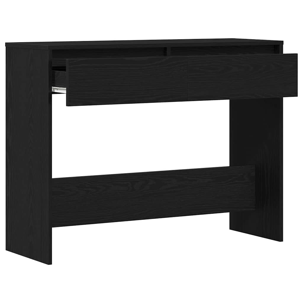 Konsolinis stalas su stalčių Juodas ąžuolas 100 x 35 x 76,5 cm