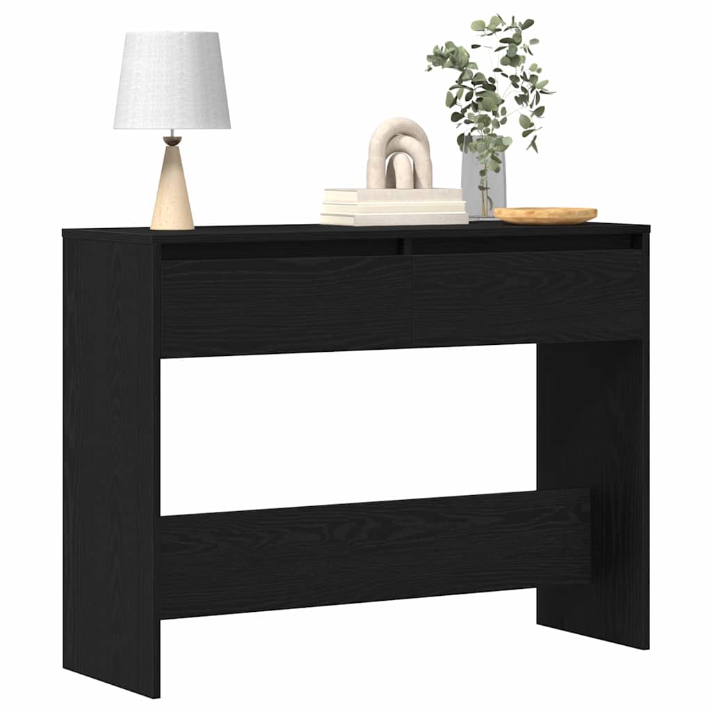 Konsolinis stalas su stalčių Juodas ąžuolas 100 x 35 x 76,5 cm