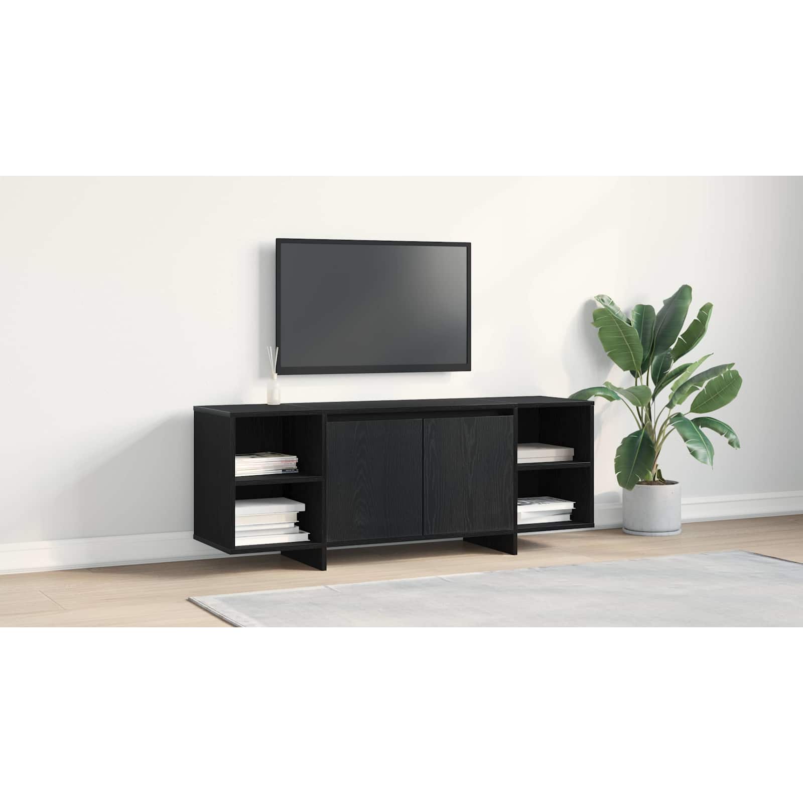 TV skapis melns ozols 120 x 30 x 40,5 cm