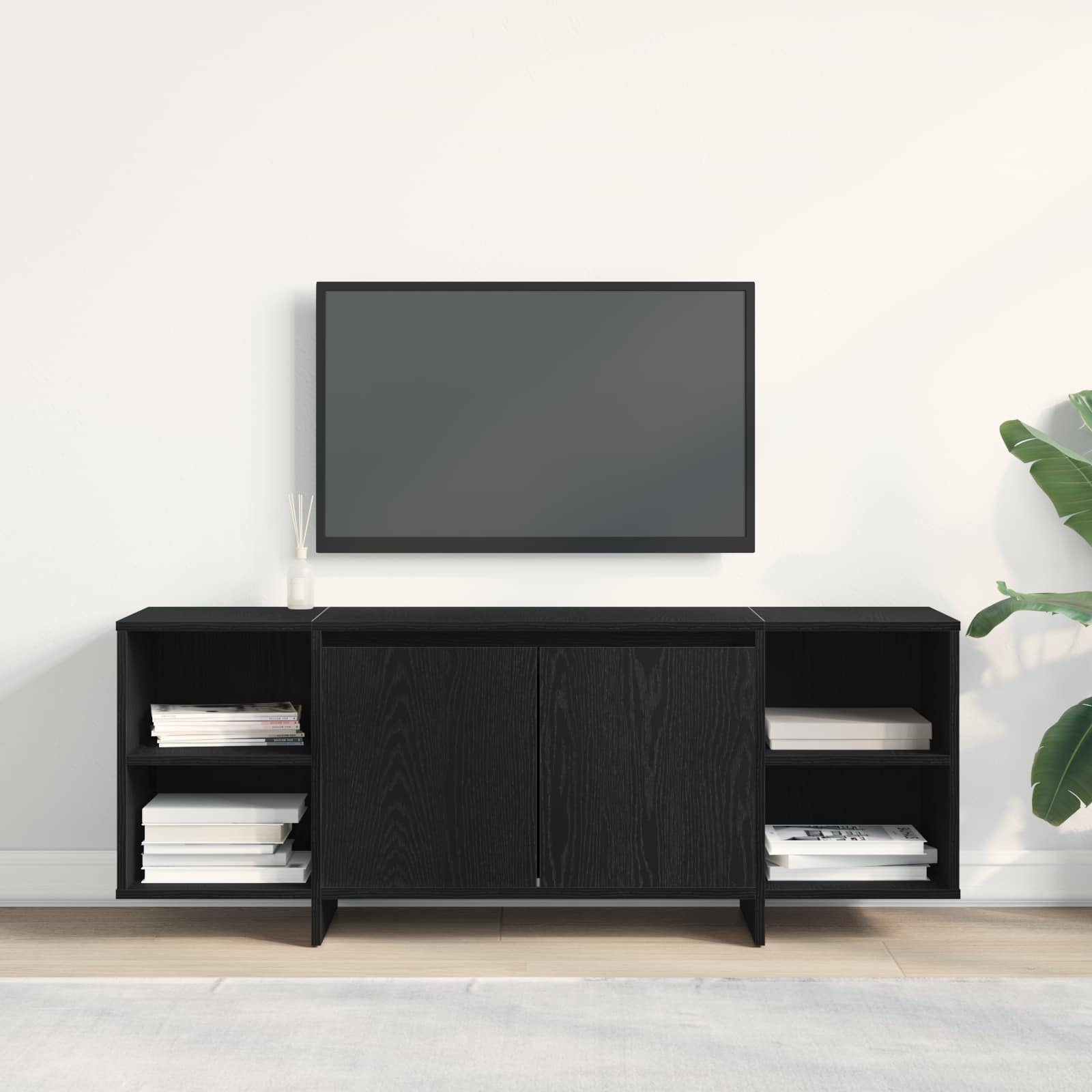 TV skapis melns ozols 120 x 30 x 40,5 cm