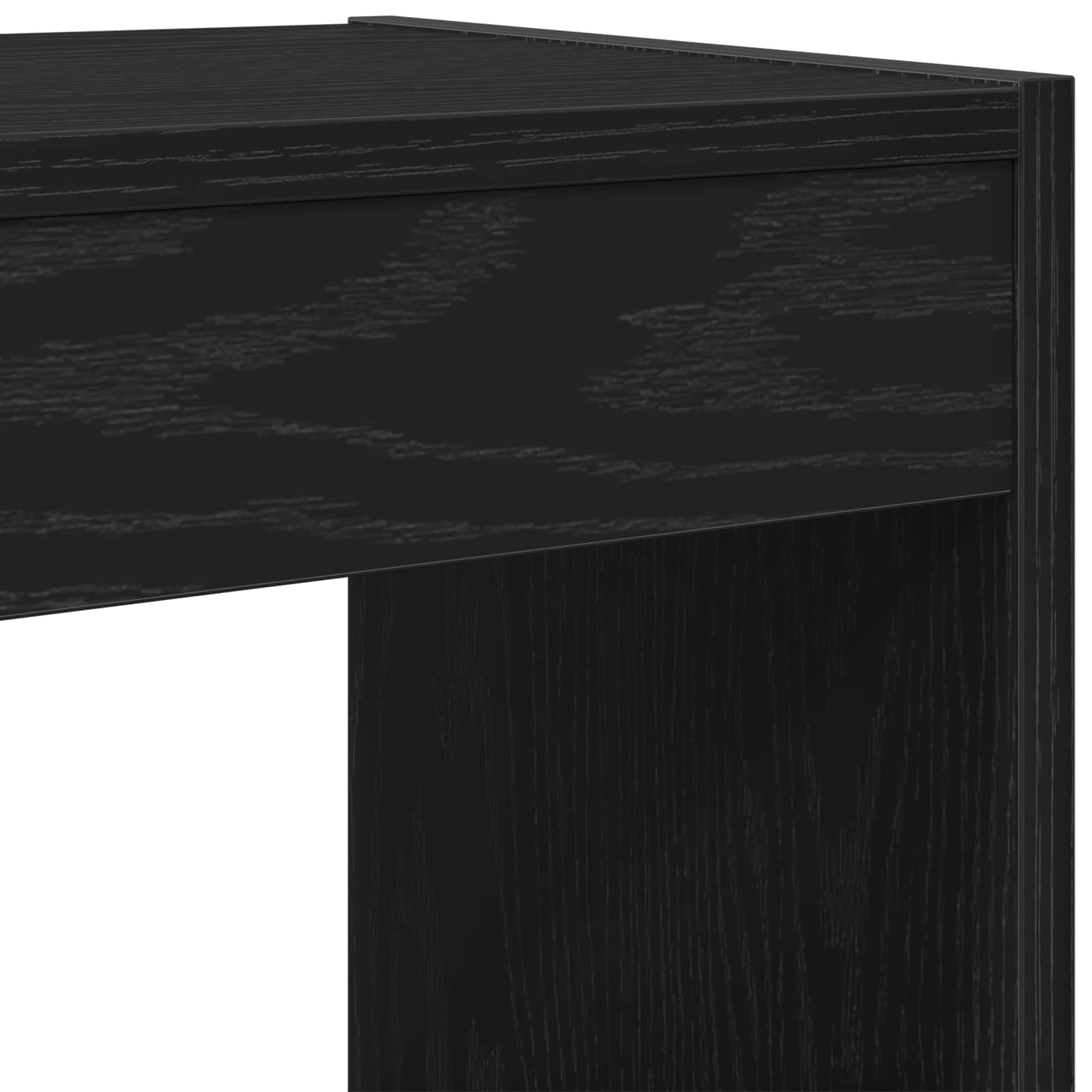 Grāmatu plaukts melns ozols 40 x 30 x 198 cm Inženierijas koksne