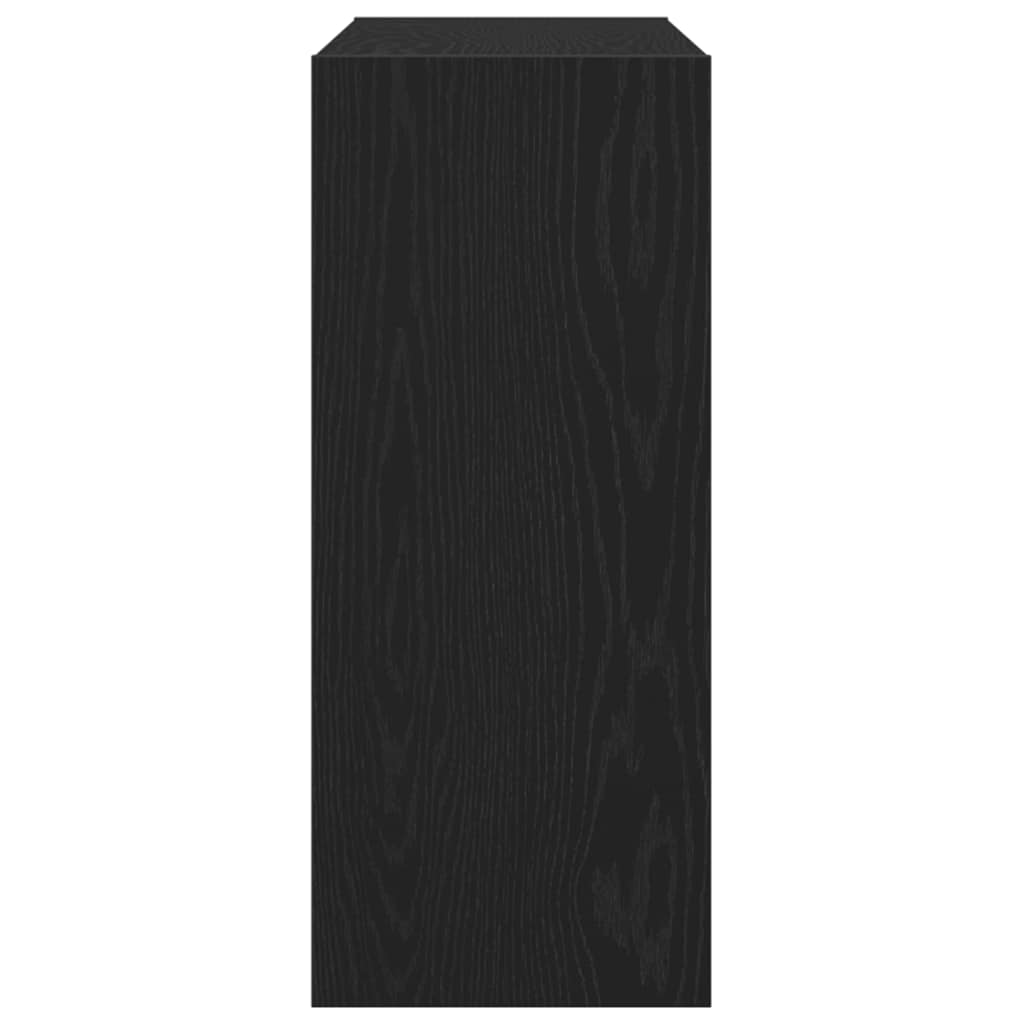 Grāmatu plaukts melns ozols 100 x 30 x 72 cm Apstrādāts koks