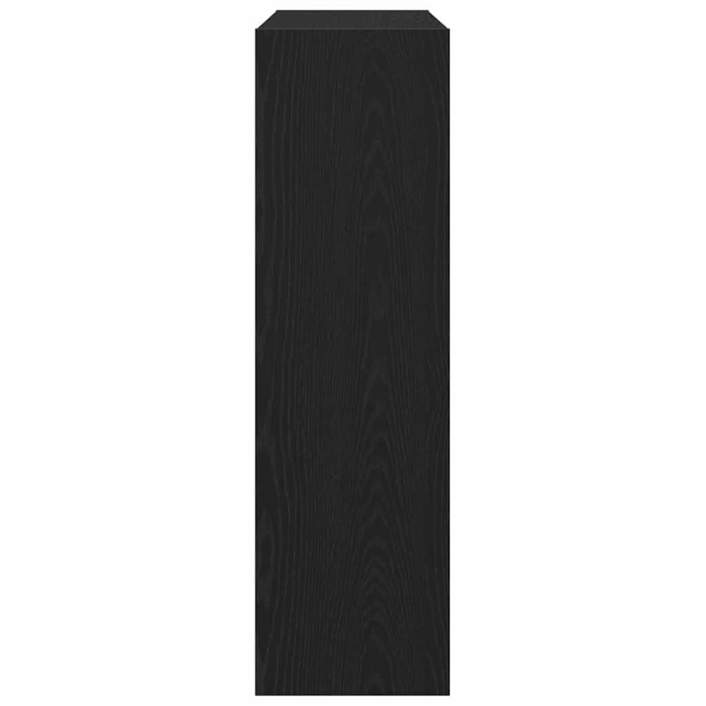 Grāmatu plaukts melns ozols 100 x 30 x 103 cm Apstrādāta koksne