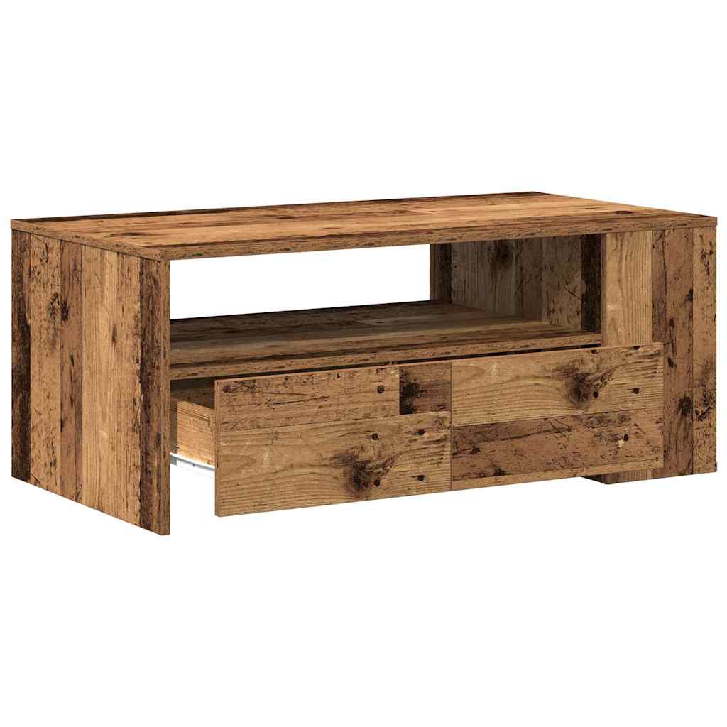 Kavos staliukas su stalčių Senovinis medis 102 x 55 x 43,5 cm