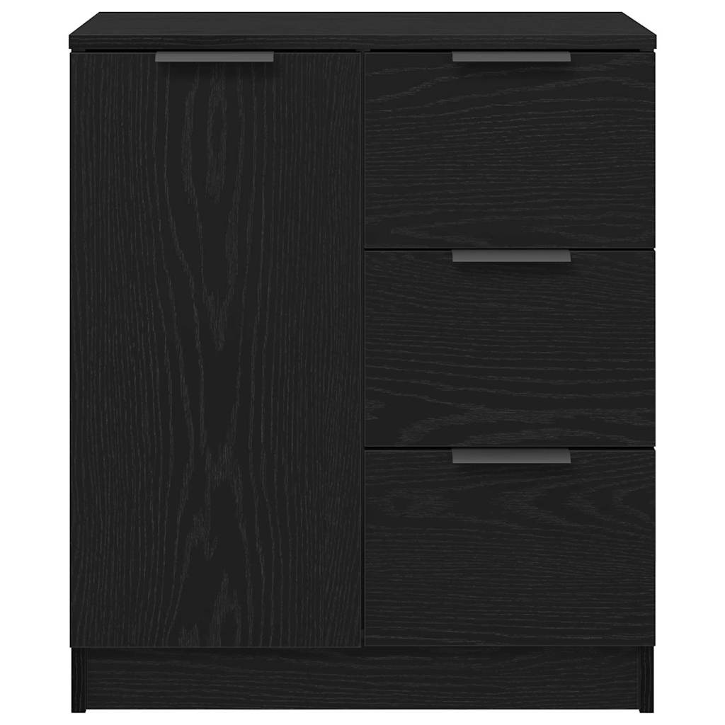Kumode ar atvilktni Melna 60 x 30 x 70 cm Apstrādāta koksne