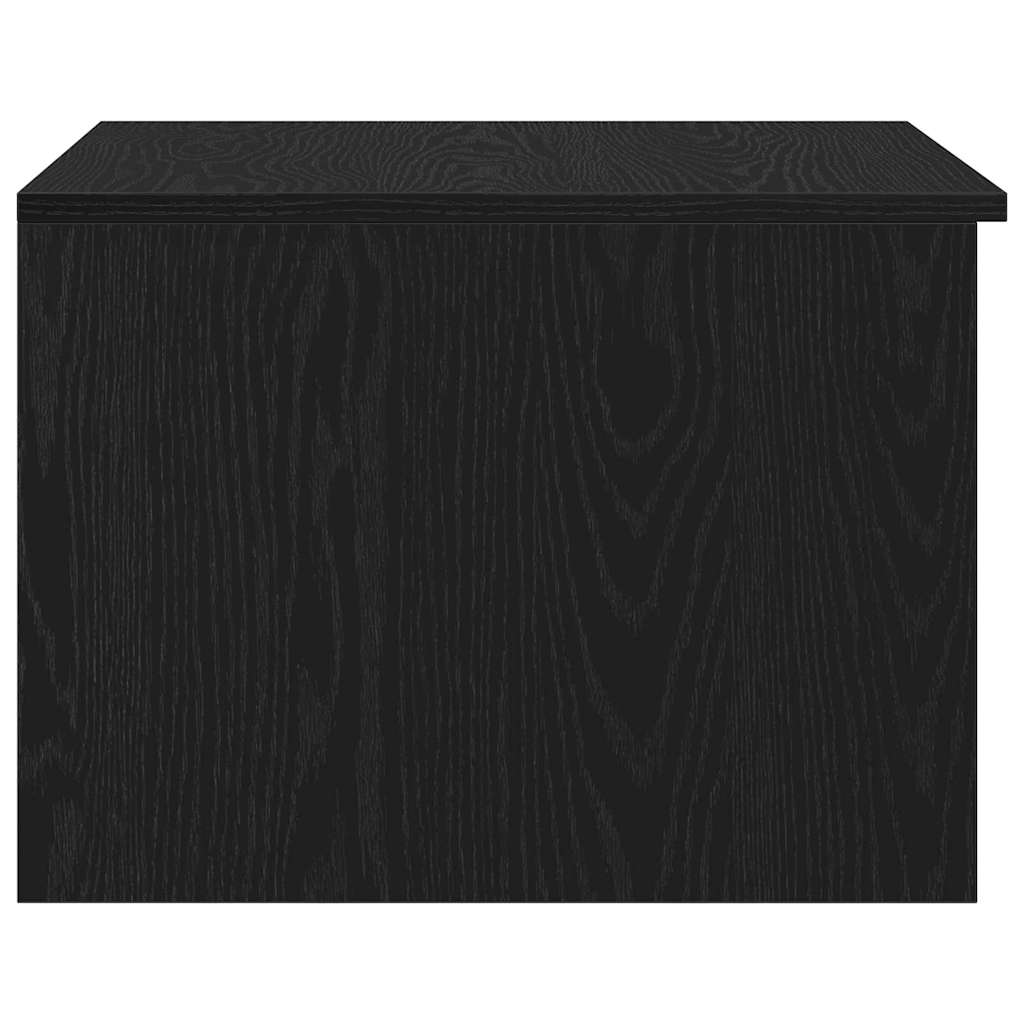 Coffee table black oak 50 x 50 x 36 cm Engineered wood