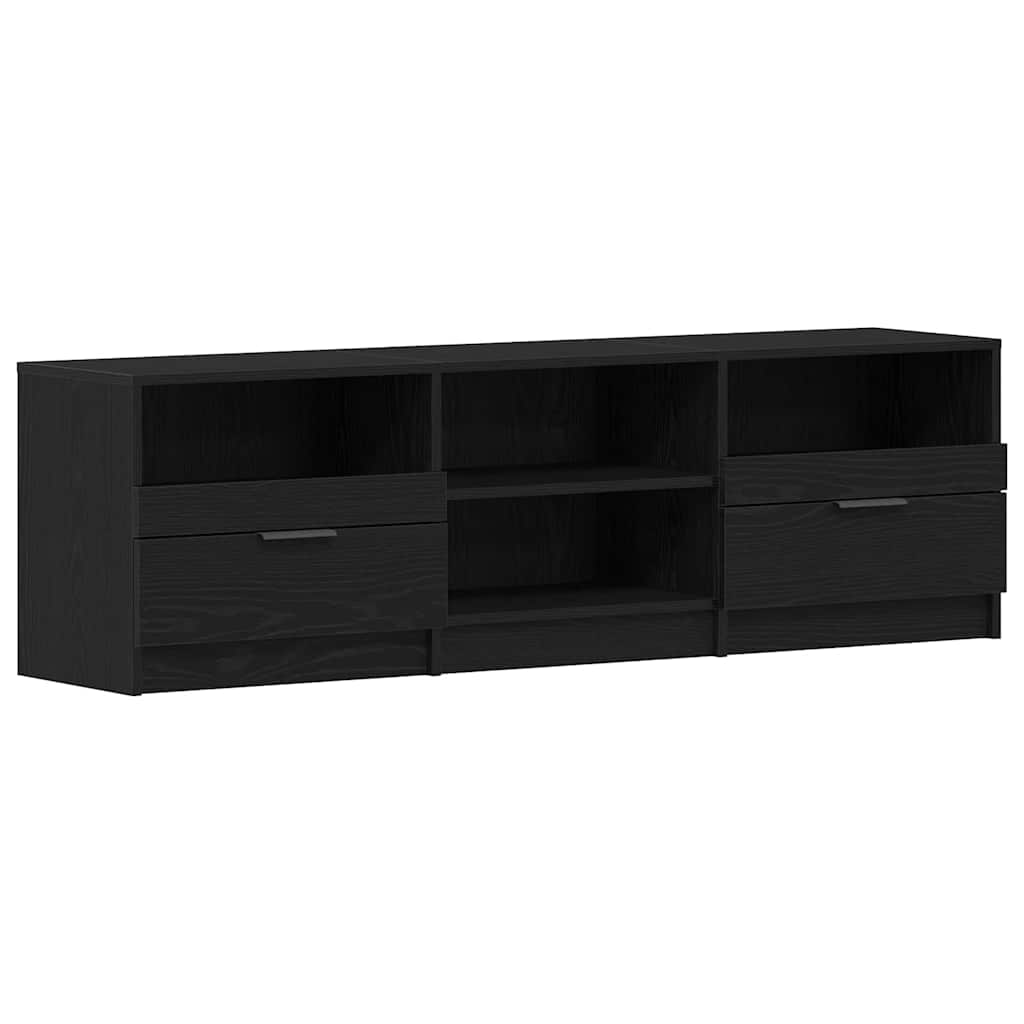 TV Cabinet with Drawers Black 150 x 33.5 x 45 cm
