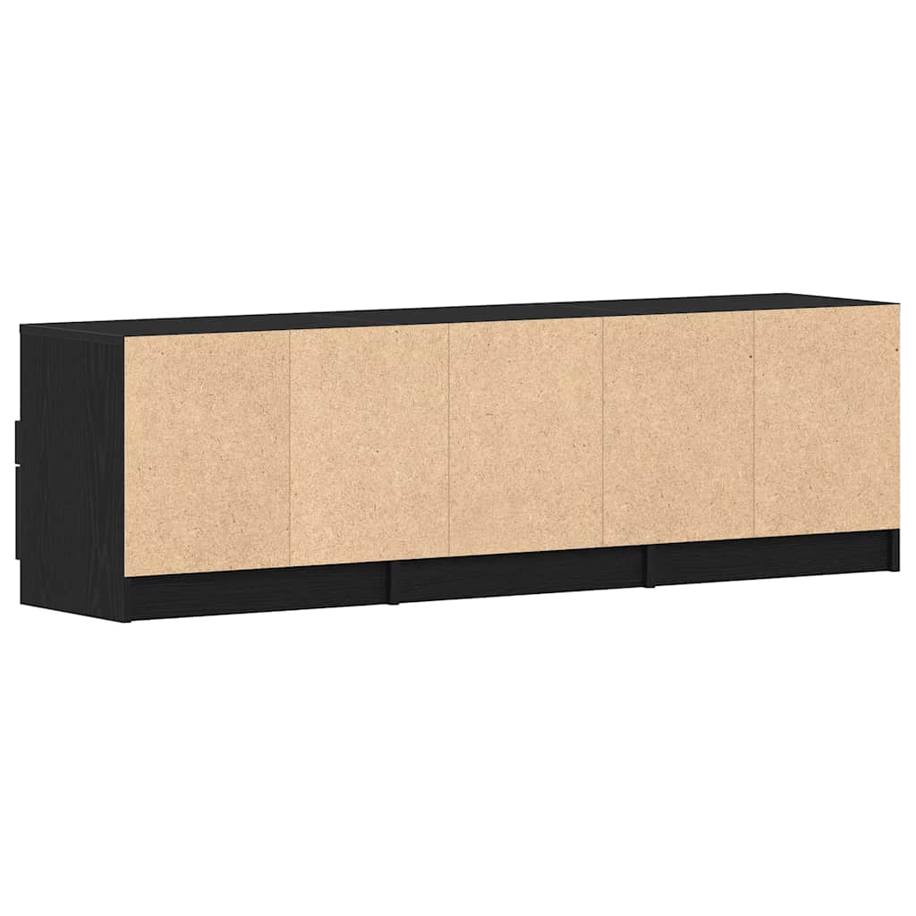 TV Cabinet with Drawers Black 150 x 33.5 x 45 cm