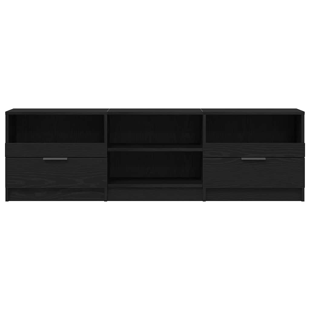 TV Cabinet with Drawers Black 150 x 33.5 x 45 cm