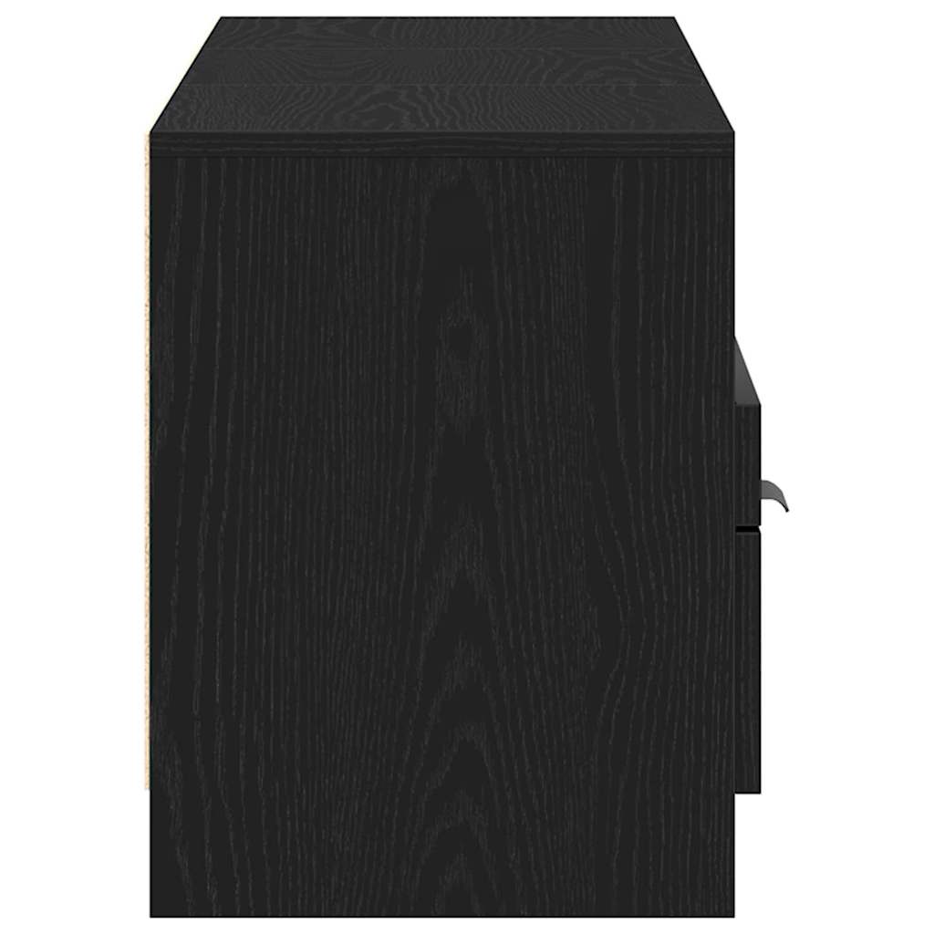 TV Cabinet with Drawers Black 150 x 33.5 x 45 cm