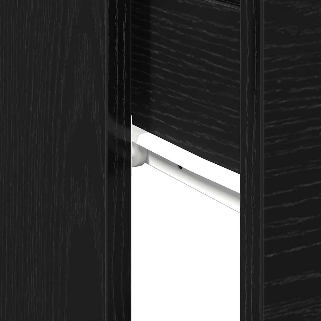 Konsoles galds melns ozols 90 x 36 x 75 cm Inženierijas koks