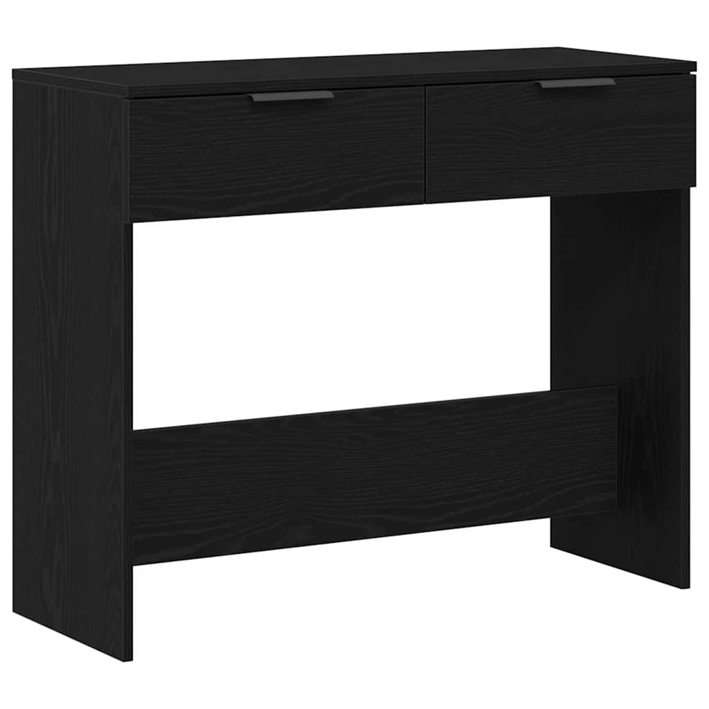 Konsoles galds melns ozols 90 x 36 x 75 cm Inženierijas koks