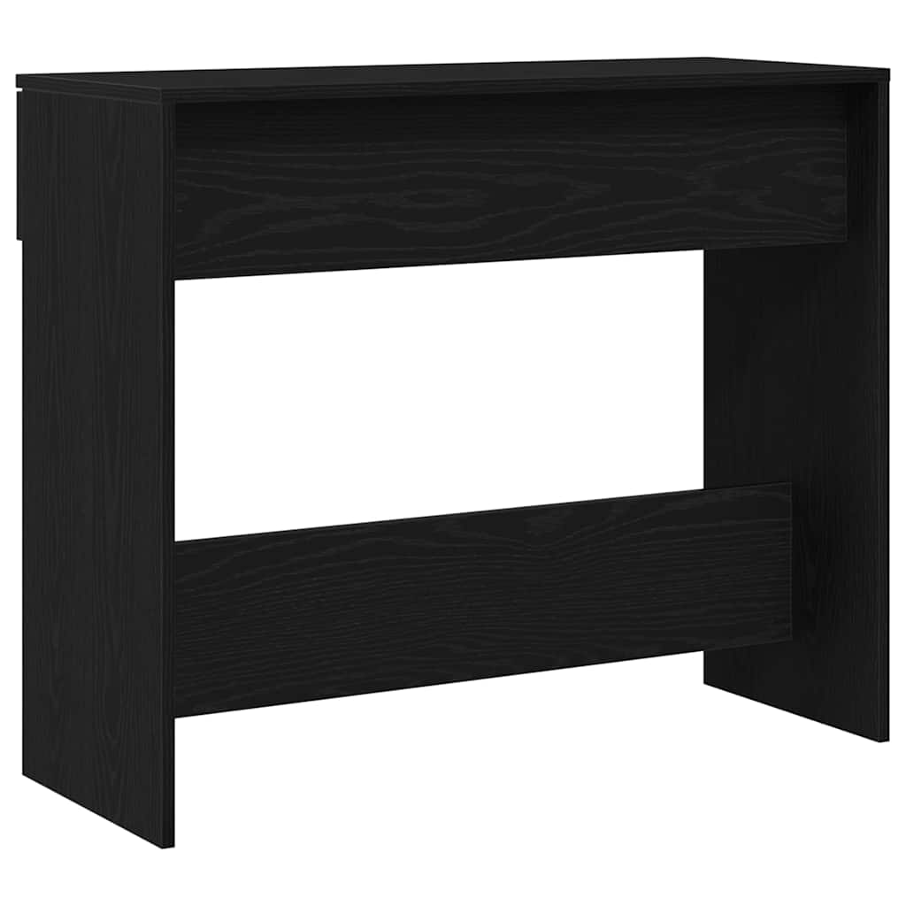 Konsoles galds melns ozols 90 x 36 x 75 cm Inženierijas koks