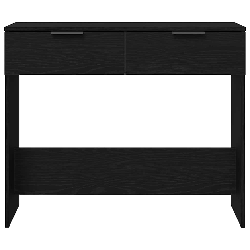 Konsoles galds melns ozols 90 x 36 x 75 cm Inženierijas koks