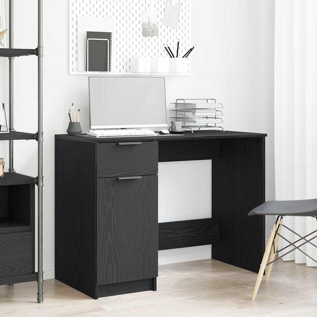 Table black oak 100 x 50 x 75 cm Engineered wood
