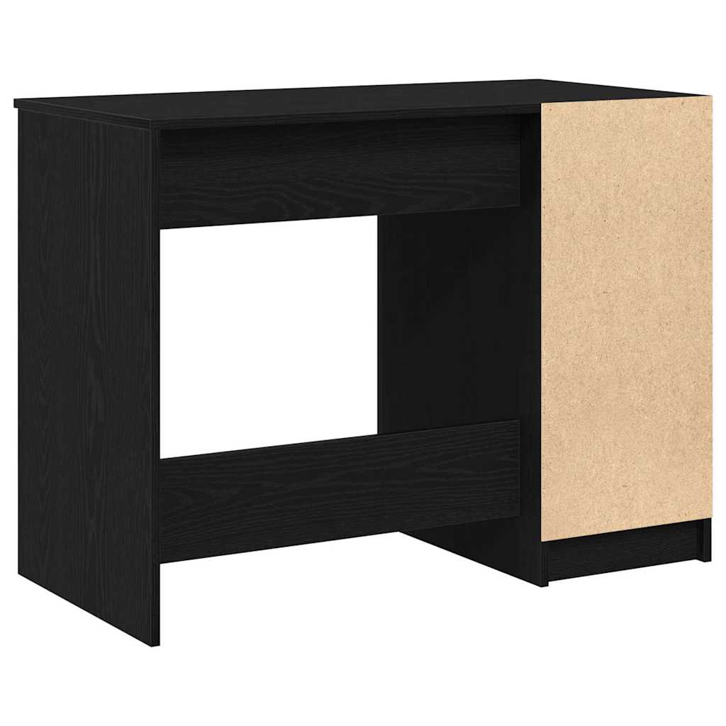 Juodas ąžuolo stalas - 100x50x75 cm - Pagamintas iš inžinerinio medžio