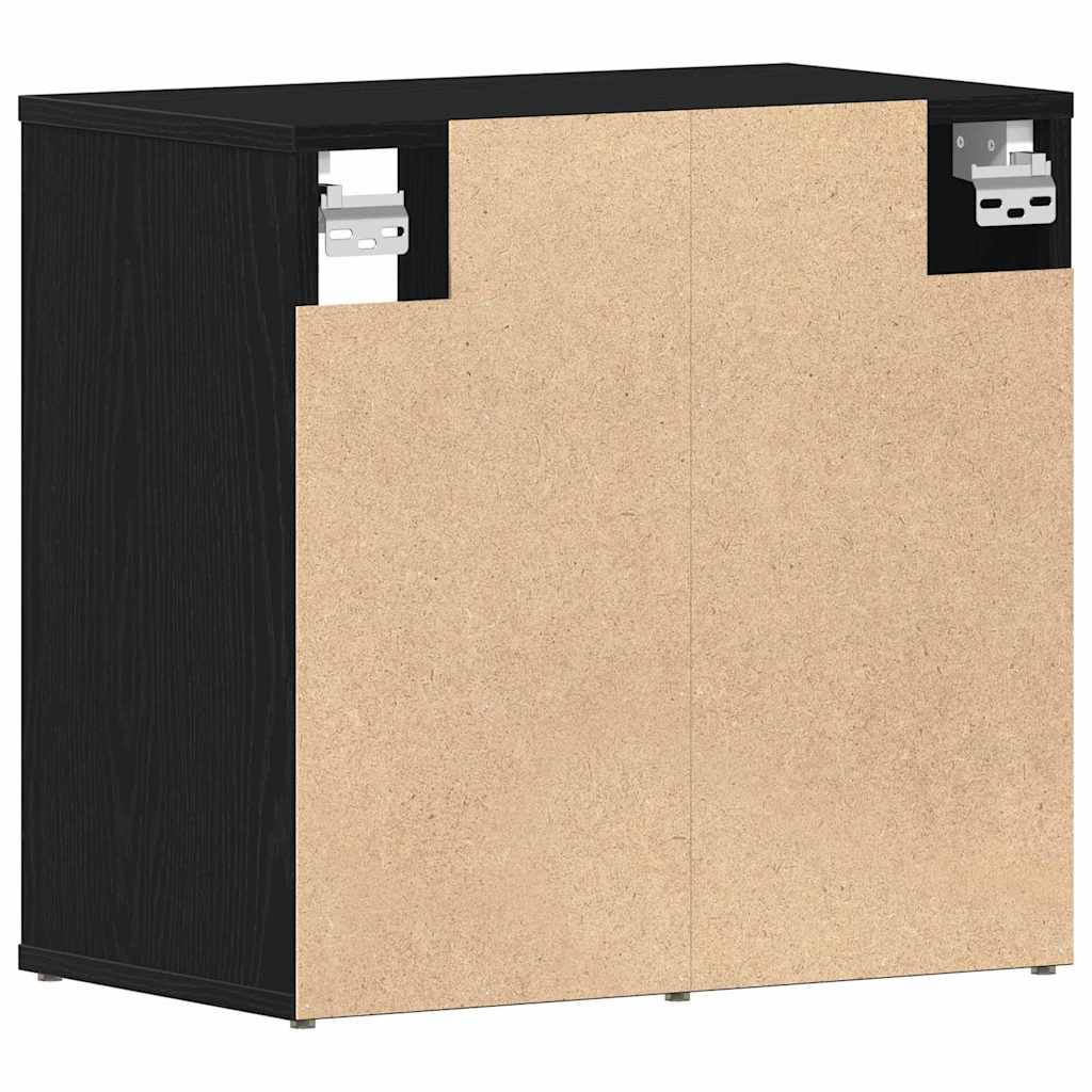 Batu skrynia su lentyna 2 pcs Juodas ąžuolas 52 x 30 x 50,5 cm