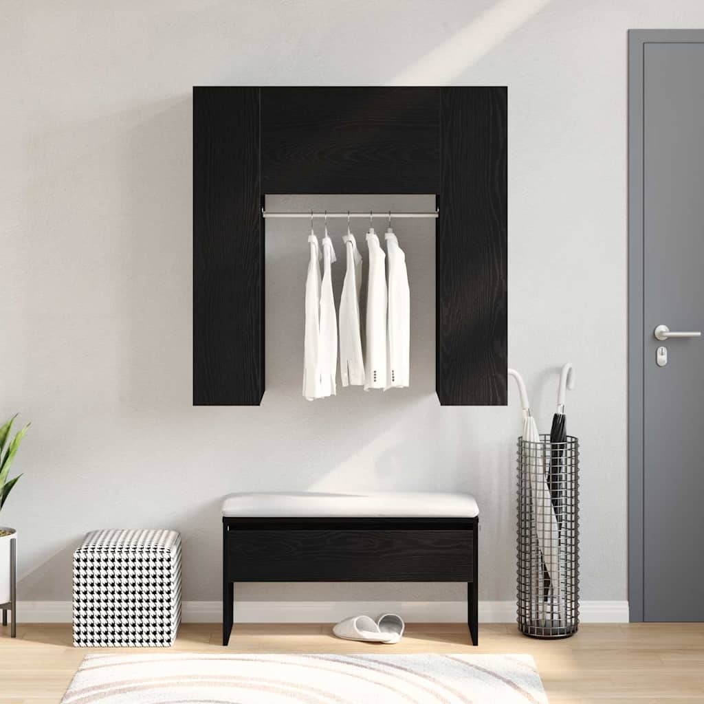 Hallway Cabinet Black Oak 97.5 x 37 x 99 cm
