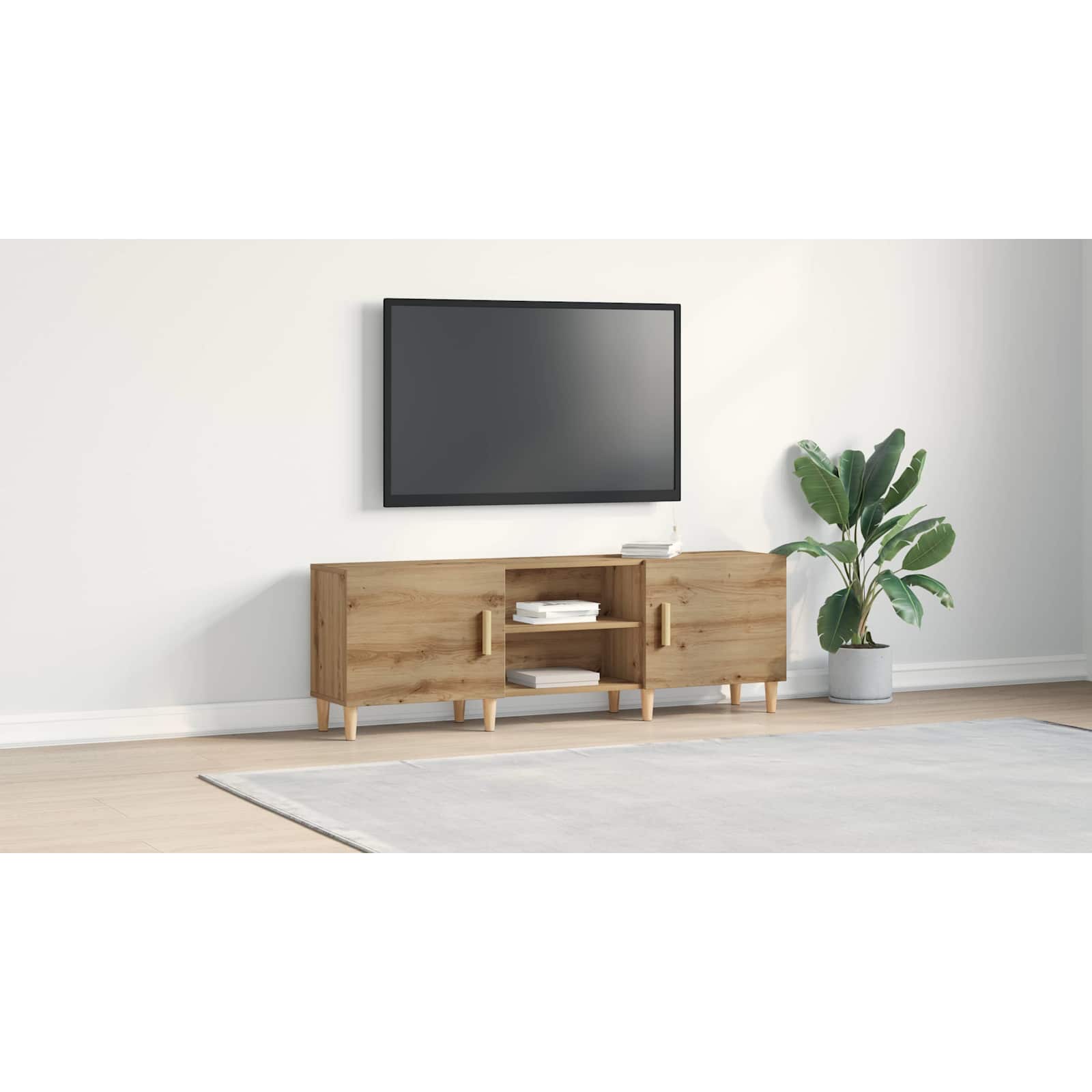 TV cabinet artisan oak 150 x 30 x 50 cm