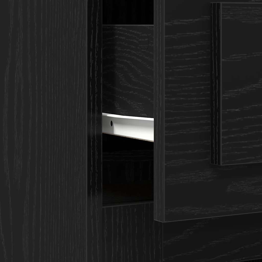 Table Black oak 50 x 115 x 75 cm Engineered wood