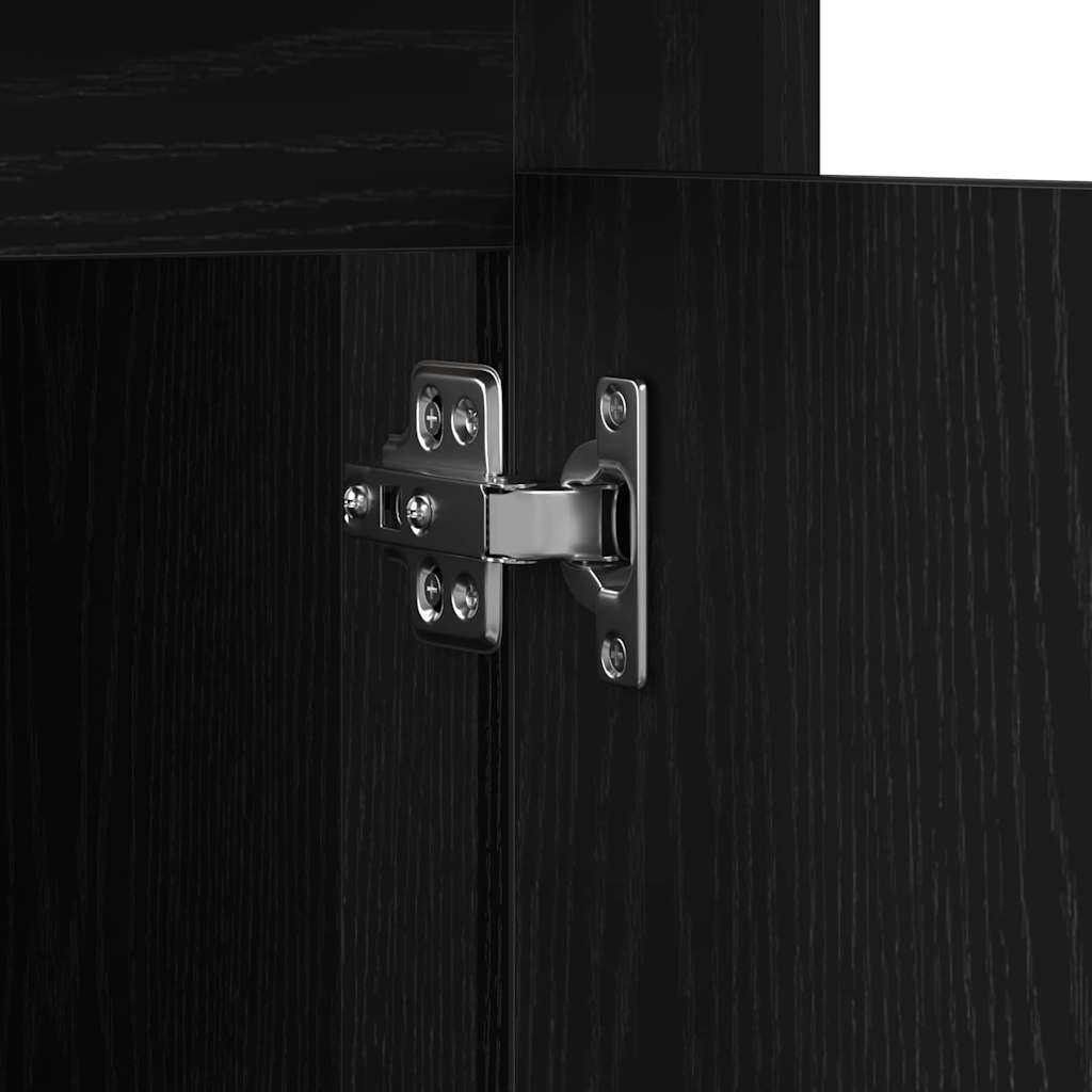 Table Black oak 50 x 115 x 75 cm Engineered wood