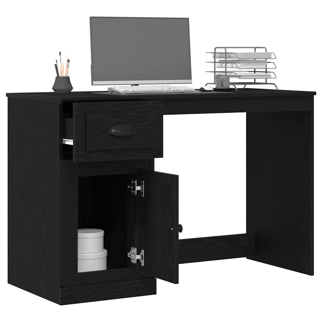 Table Black oak 50 x 115 x 75 cm Engineered wood