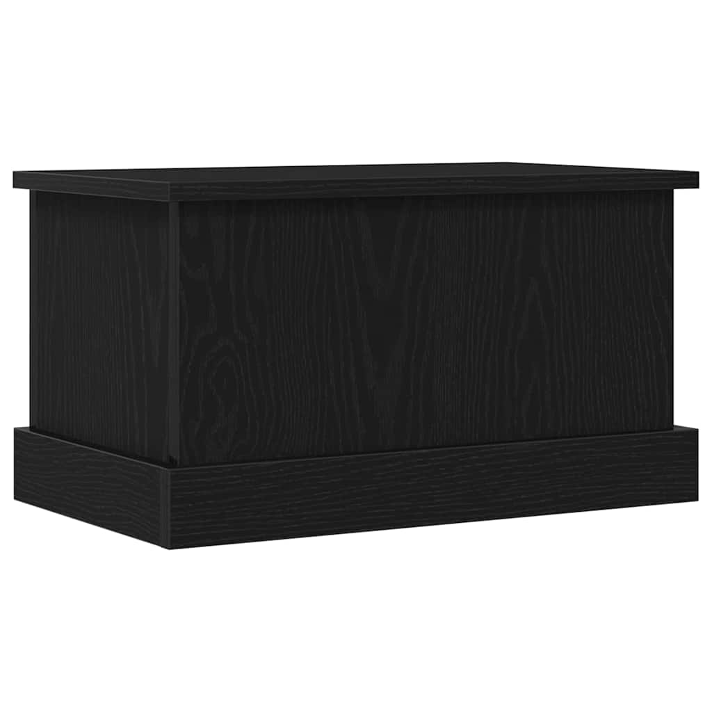 Storage box black oak 50 x 30 x 28 cm Engineered wood