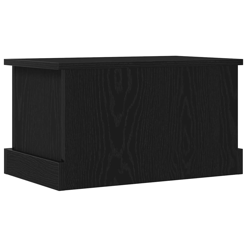 Storage box black oak 50 x 30 x 28 cm Engineered wood
