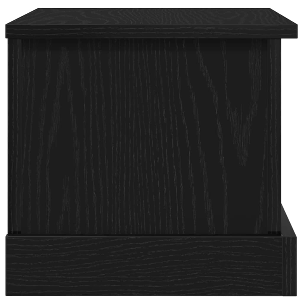 Storage box black oak 50 x 30 x 28 cm Engineered wood