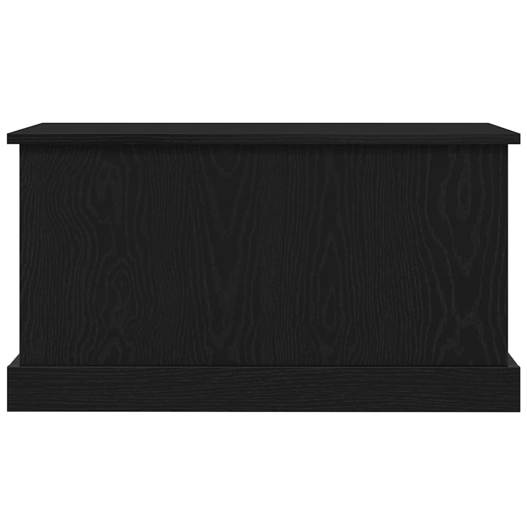 Storage box black oak 70 x 40 x 28 cm Engineered wood
